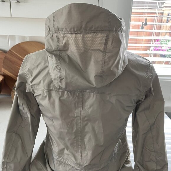 Columbia Omni Tech Arcadia II Waterproof Full Zip Hooded Rain Jacket Lt Khaki XS - Picture 7 of 15